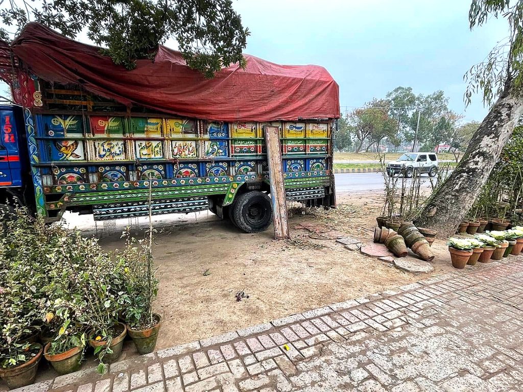 Loading for delivery — Makkah Nursery, Islamabad
